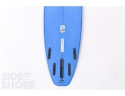 Egg Not - Mid - 7'6" X 21.75" X 2.80" - 51 L - Single US Box + Quad - Blue -F-One Soldes Boutique egg not mid 76 x 2175 x 280 51 l single us box quad red rusty surfboards 16