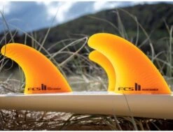 FCS II Performer Neo Glass Mango Eco Blend Thruster - Large -F-One Soldes Boutique fcs ii performer neo glass mango eco blend thruster large fcs 3