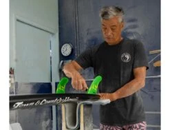 Glenn Pang Fiberglass - Green / Yellow - Twin + Mini Trailer -F-One Soldes Boutique glenn pang fiberglass green yellow twin mini trailer futures 2