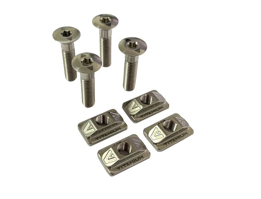 Vis 30mm M7 Titanium CSK Screw T-NUT Set 2 Vis 30mm M7 Titanium CSK Screw T-NUT Set – Image 2