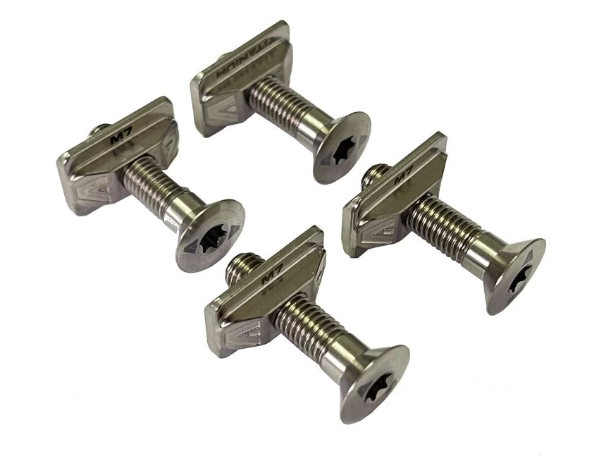 Vis 30mm M7 Titanium CSK Screw T-NUT Set 3 Vis 30mm M7 Titanium CSK Screw T-NUT Set – Image 3
